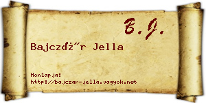 Bajczár Jella névjegykártya